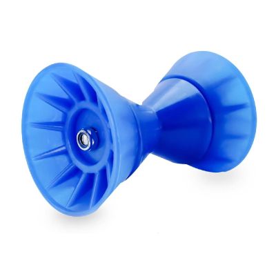 MARKGOO Boat Trailer Roller Assembly with 1/2 in Shaft Bow Stop for Boat Trailers Bow Stop Blue 7x4 INCH