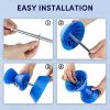 MARKGOO Boat Trailer Roller Assembly with 1/2 in Shaft Bow Stop for Boat Trailers Bow Stop Blue 7x4 INCH view 3