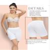 ATTLADY Women's Slip Shorts for Under Dresses Seamless Smooth Boyshort Panties Anti-Chafing Shorts, White, XX-Large view 3