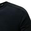 Mens Silk T Shirt Casual Short Sleeve Lightweight Crew Neck Tee Undershirt Top Soft Breathable Workout Gym Shirts Black view 4