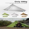 3F UL Gear Lanshan PRO Lanshan Ultralight Tent 3-Season Backpacking Tent for 1-Person or 2-Person, Waterproof Professional Tents for Camping, Trekking, Kayaking, Climbing (Gray-1 People, 3 Season) view 3