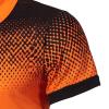 NineFit Basics Men's Short Sleeve Point Print Shirts Lightweight Casual Business Polo Tops Fashion Classic Button Cotton Golf Shirt (Large,Orange) view 4