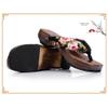 BYDZKJ Japanese Traditional Kimono Wooden Clogs Slippers Sandals,Color Blocking Clip Leg Flat Heel Japanese Daily Low Cut Breathable Wooden Clogs and Sandals(Size:EU 40,Color:Black) view 4
