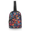 BTCOWZRV Sling Bag for Women Men Crossbody Sling Backpack Heart Pattern Chest Bags Shoulder Backpack Travel Hiking Daypack view 1