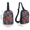 BTCOWZRV Sling Bag for Women Men Crossbody Sling Backpack Heart Pattern Chest Bags Shoulder Backpack Travel Hiking Daypack view 2