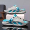 Hhhchpm Men's Fashion EVA Slides, Non Slip Quick-Drying Open Toe Slippers for Indoor Outdoor Walking, Men's Summer Beach Slides (Grey,8.5) view 4