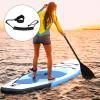 Inflatable Paddle Board PVC Ultra-Light Stand Up Paddle Board Inflatable with Carry Bag Hand Pump Retractable Propeller Removable Fin Camouflage Print Paddle Boards for Adults Blue view 4