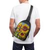 BTCOWZRV Sling Bag for Women Men Crossbody Sling Backpack Beautiful Sunflower Oil Painting Chest Bags Shoulder Backpack Travel Hiking Daypack view 4
