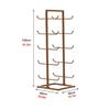 CUTPOIY Bronze Vertical Yoga Mat Rack Storage, 5 Layer Double-Sided Metal Sports Accessaries Display Shelf, Workout Room Holder Organizers (Hold 20 mats) view 2