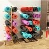 CUTPOIY Bronze Vertical Yoga Mat Rack Storage, 5 Layer Double-Sided Metal Sports Accessaries Display Shelf, Workout Room Holder Organizers (Hold 20 mats) view 3