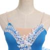 AFAVOM Dance Leotards for Women Girls Ballerina Swan Lake Costumes Adult Ballet Dance Dress Hard Platter Tutu Camisole Skirt Leotard Rhinestone Embroidery Tutu Dress for Performance Dancewear Blue S view 4