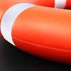 23" Life Ring with Floating Lifesaving Rope 50 for Boating Safety, Boat Throw Rings with Reflective Strip,Orange Throw Ring with Grab Lines view 3