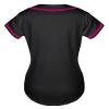 QTWW INC Womens Baseball Jersey Button Down Softball Jersey Short Sleeve Tee Hip Hop Shirt Active Team Sports Uniforms Black&Pink S view 3