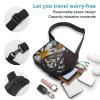 BTCOWZRV Sling Bag for Women Men Crossbody Sling Backpack Butterfly on A Flower Chest Bags Shoulder Backpack Travel Hiking Daypack view 3