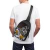 BTCOWZRV Sling Bag for Women Men Crossbody Sling Backpack Butterfly on A Flower Chest Bags Shoulder Backpack Travel Hiking Daypack view 4