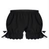 Hularka Kids Girls Dance Shorts Ruffle Lace Bowknot Pumpkin Bloomers Security Short Panties Undershorts Underwear Black 7-8 Years view 1