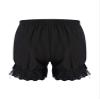 Hularka Kids Girls Dance Shorts Ruffle Lace Bowknot Pumpkin Bloomers Security Short Panties Undershorts Underwear Black 7-8 Years view 3