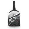 BTCOWZRV Sling Bag for Women Men Crossbody Sling Backpack Foggy Mountain Pine Tree Chest Bags Shoulder Backpack Travel Hiking Daypack view 1