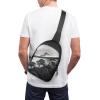BTCOWZRV Sling Bag for Women Men Crossbody Sling Backpack Foggy Mountain Pine Tree Chest Bags Shoulder Backpack Travel Hiking Daypack view 4
