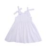 AIMAOMI Toddler Baby Girl Tutu Tulle Dress Cotton Linen Ruffle Back Bowknot Princess Party Dresses (Beige, 6-12 Months) view 1
