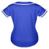 QTWW INC Womens Baseball Jersey Button Down Softball Jersey Short Sleeve Tee Hip Hop Shirt Active Team Sports Uniforms Blue XL view 2