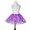 Toddler Baby Girls Polka Dot Tulle Skirt for Kids Princess Performance Skirt Tutus for Girls Summer (Purple, One Size) view 2