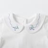 Toddler Kids Girls Boys Basic Peter Pan Collar Tee Shirt T-Shirts Tops Bottom Long Sleeve Solid Blouse view 3