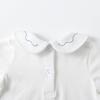 Toddler Kids Girls Boys Basic Peter Pan Collar Tee Shirt T-Shirts Tops Bottom Long Sleeve Solid Blouse view 4