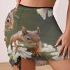 NTVOWPZO Beach Sarong Squirrels Women's Swimsuit Wrap Cover Up Sheer Chiffon Summer Bikini Wraps Skirt view 2