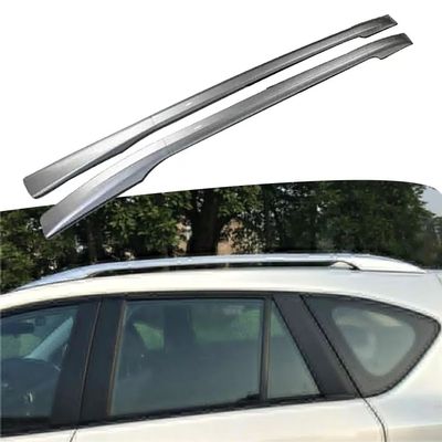 YHELI 2Pcs Aluminum Roof Rail Rack Side Rail Bar Fits for Mazda CX-5 CX5 2012-2016, silver, nfbd38