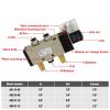 DOUFUDIA 4V410-15 5 Port 2 Position Solenoid Valve With Fittings DC24v,DC12V,AC110V,AC220V,AC380V 1Pcs (Color : With 12mm fittings, Size : 4V410-15 AC220V) view 3