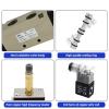 DOUFUDIA 4V410-15 5 Port 2 Position Solenoid Valve With Fittings DC24v,DC12V,AC110V,AC220V,AC380V 1Pcs (Color : With 12mm fittings, Size : 4V410-15 AC220V) view 4