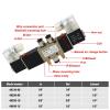 DOUFUDIA 4V230C-08 4V230E-08 4V230P-08 5 Way 3 Position 1/4inch Pneumatic Solenoid Valve Double Coil DC12V DC24V AC220V 1Pcs (Color : With 6mm fittings, Size : 4V230P-08 DC24V) view 3