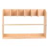 CUTPOIY Large Capacity Yoga Mat Holder Box, Wood Floor Stand Multifunctional Sports Accessaries Rack Shelf, Yoga Studios Storage Organizer (Hold 6 Mats) view 4