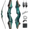 oubert 60 Inch Takedown Longbow 20-60lbs Hunting Bow for Right Hand Shooter Wooden Riser Archery Bow Set with Stringer Tool for Outdoor Target Practice (40LBS) view 1