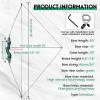 oubert 60 Inch Takedown Longbow 20-60lbs Hunting Bow for Right Hand Shooter Wooden Riser Archery Bow Set with Stringer Tool for Outdoor Target Practice (40LBS) view 3