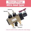 DOUFUDIA 4V410-15 5 Port 2 Position Solenoid Valve With Fittings DC24v,DC12V,AC110V,AC220V,AC380V 1Pcs (Color : With 10mm fittings-03, Size : 4V410-15 AC380V) view 2