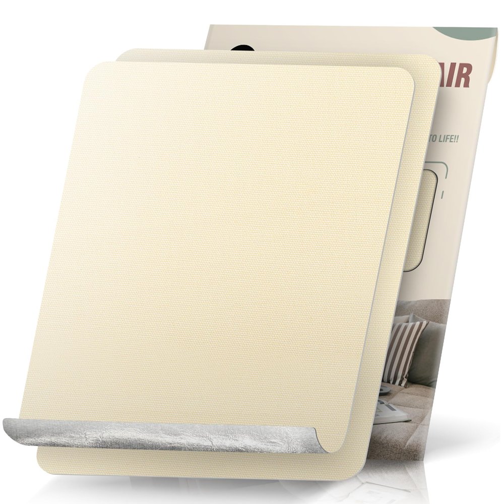 OAZ Canvas Repair Patch Self-Adhesive Fabric Patch, 9x11 Inch 2 Pcs, Waterproof Fabric Repair Patch for Furniture, Couch, Tent, Tote Bag, Sofa, Car Seat, Lounge Chair, Awning (Beige)