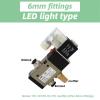 DOUFUDIA 3V310-10 AC220V DC 12V 24V AC110V Solenoid Valve Electromagnetic Reversing Valve For Pneumatic Components 1Pcs (Color : With 6mm fittings, Size : 3V310-10-NO DC24V) view 2