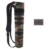 KRATARC Archery Lightweight Back Arrow Quiver Dual Use Foldable Compact Hip Arrows Bag with Molle System Hanged for Target Shooting (Woodland - Diameter 4'') view 1