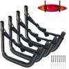ORLANG 4 Pack Kayak Storage Rack, 15 Inch Kayak Rack for Garage, Kayak Hooks for Garage Wall with Nylon Straps, Kayak Wall Mount Hangers for Kayaks, Surfboards, Canoes, Snowboards, Tools (Black) view 1