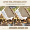OAZ 2 Pieces 9 x 11 inch Canvas Repair Patches Canvas Fabric Patch Self-Adhesive Fabric Repair Tape Waterproof Outdoor Gear Patch Kit for Boat Cover Awning Sofa Chair Couch Tent Bag (Burgundy) view 4