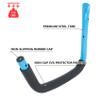 ORLANG 4 Pack Kayak Storage Rack, 15 Inch Kayak Rack for Garage, Kayak Hooks for Garage Wall with Nylon Straps, Kayak Wall Mount Hangers for Kayaks, Surfboards, Canoes, Snowboards, Tools (Blue) view 3