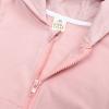 AMIMOJY Toddler Boys Girls Outfits Hoodie Sweatshirt Baby Long Sleeve Bear's Ear Tops Pants Solid Color Tracksuit 2Pcs Set, 18-24Months, Pink view 3