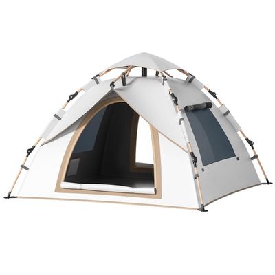 1/2/3 Person Camping Tent, Easy Setup Waterproof Family Dome Tent for Camping, Portable Beach Canopy Tent, Backpacking Tent for Outdoor Camping, Hiking (Color : /Beige, Size : 3 Person)