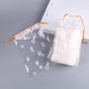 20 Pcs Waterproof Drawstring Bag Shoe Travel Pouches Luggage Clothes Organizer Bags Daisy Packaging Bags Frosted Storage Bags view 3