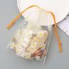 20 Pcs Waterproof Drawstring Bag Shoe Travel Pouches Luggage Clothes Organizer Bags Daisy Packaging Bags Frosted Storage Bags view 4