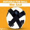 WEMORA Solo Soccer Volleyball Rugby Football Trainer Belt for Kick Throw Practice Training for Kids Youth and Adults with Hands Free Adjustable Waist Strap Fits Ball Size 3 4 5 view 4