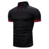 Generic Men's Polo Shirts Print Short Sleeve Cotton Golf Shirt Casual Collared Shirt Lightweight Workout Shirts with 3 Buttons (X-Large,Black) view 1
