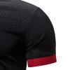 Generic Men's Polo Shirts Print Short Sleeve Cotton Golf Shirt Casual Collared Shirt Lightweight Workout Shirts with 3 Buttons (X-Large,Black) view 4